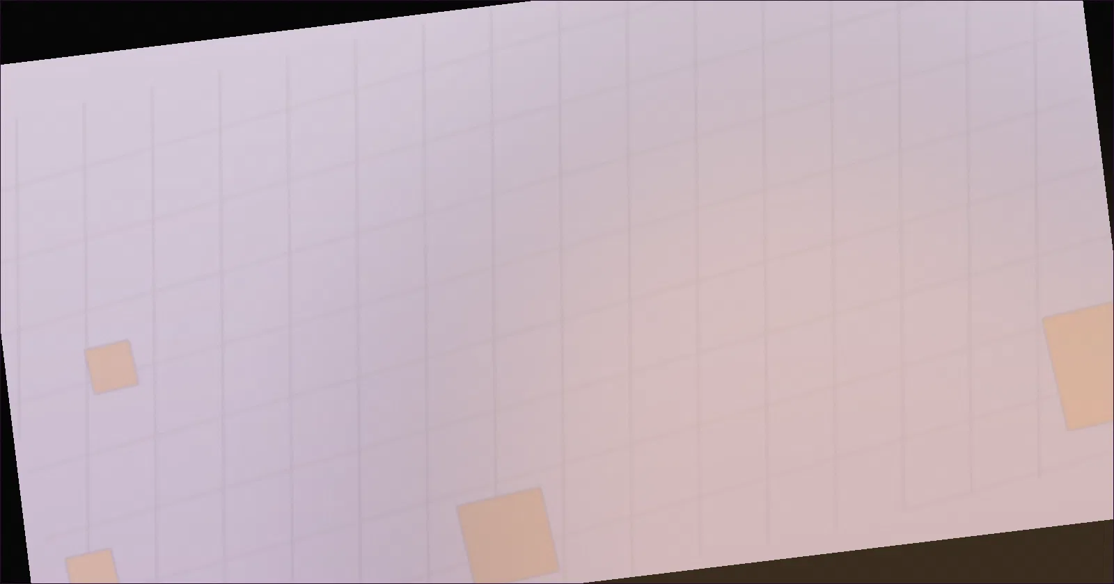 A grid of glowing cells forming a glider pattern